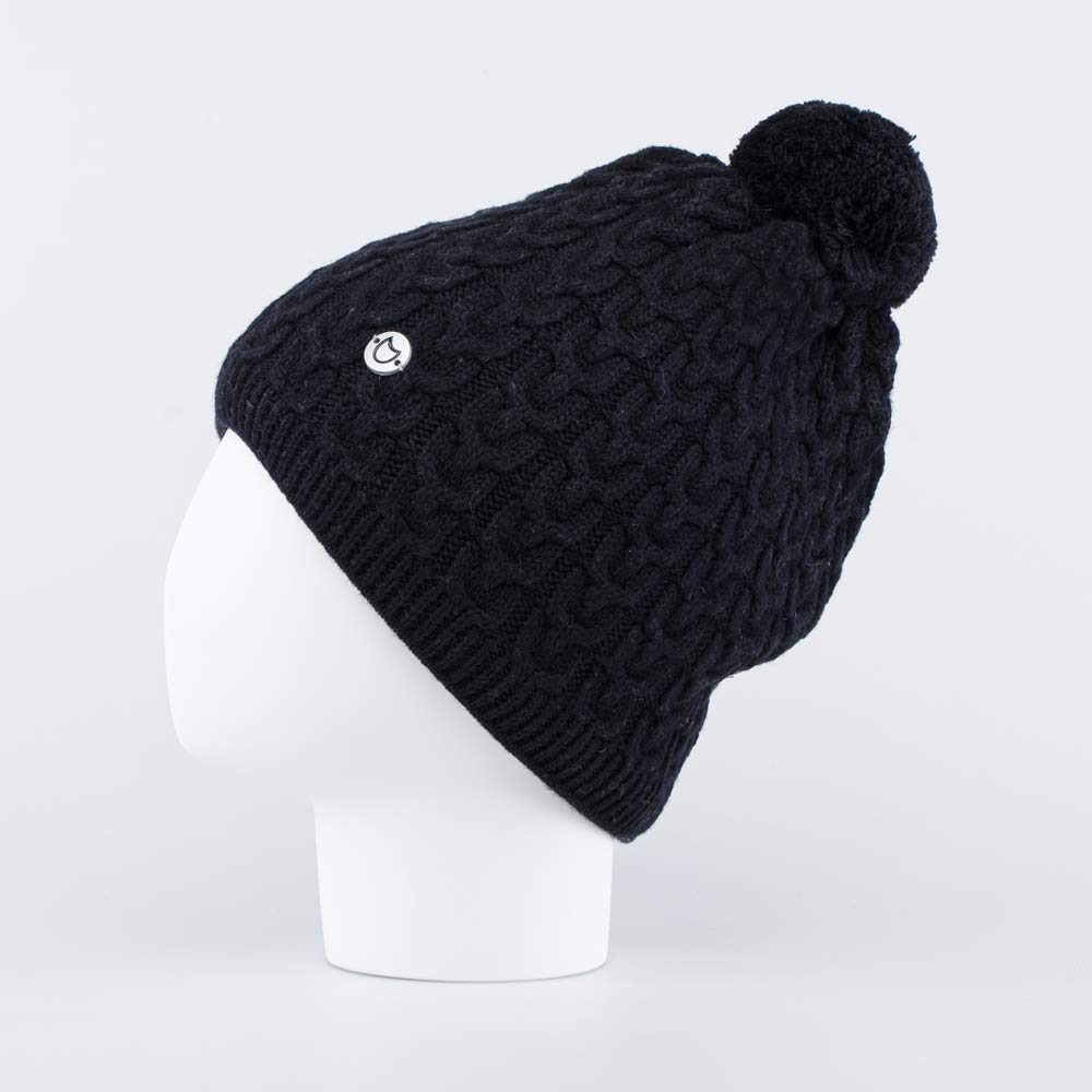 07711406-41 Теплая шапка-бини Черный, все фото 2