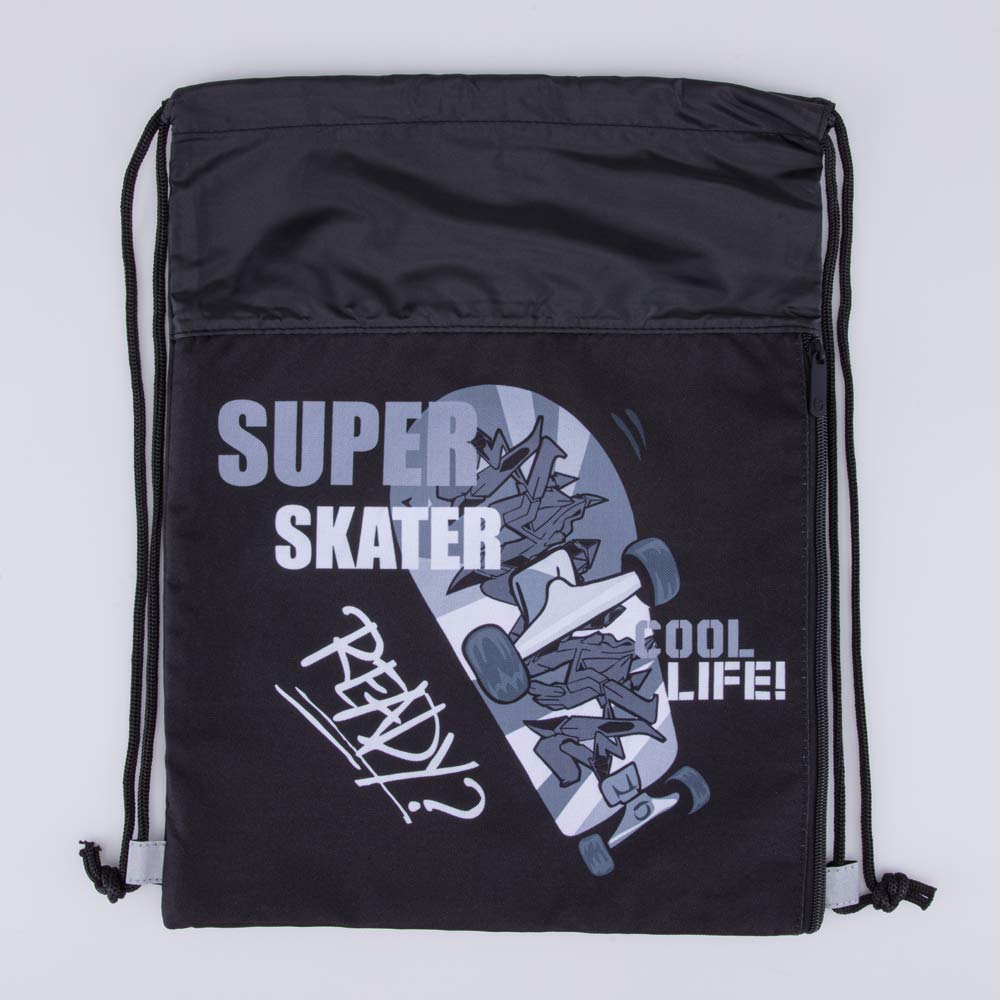 02708231-40 Мешок для обуви Скейт черный, все фото 1