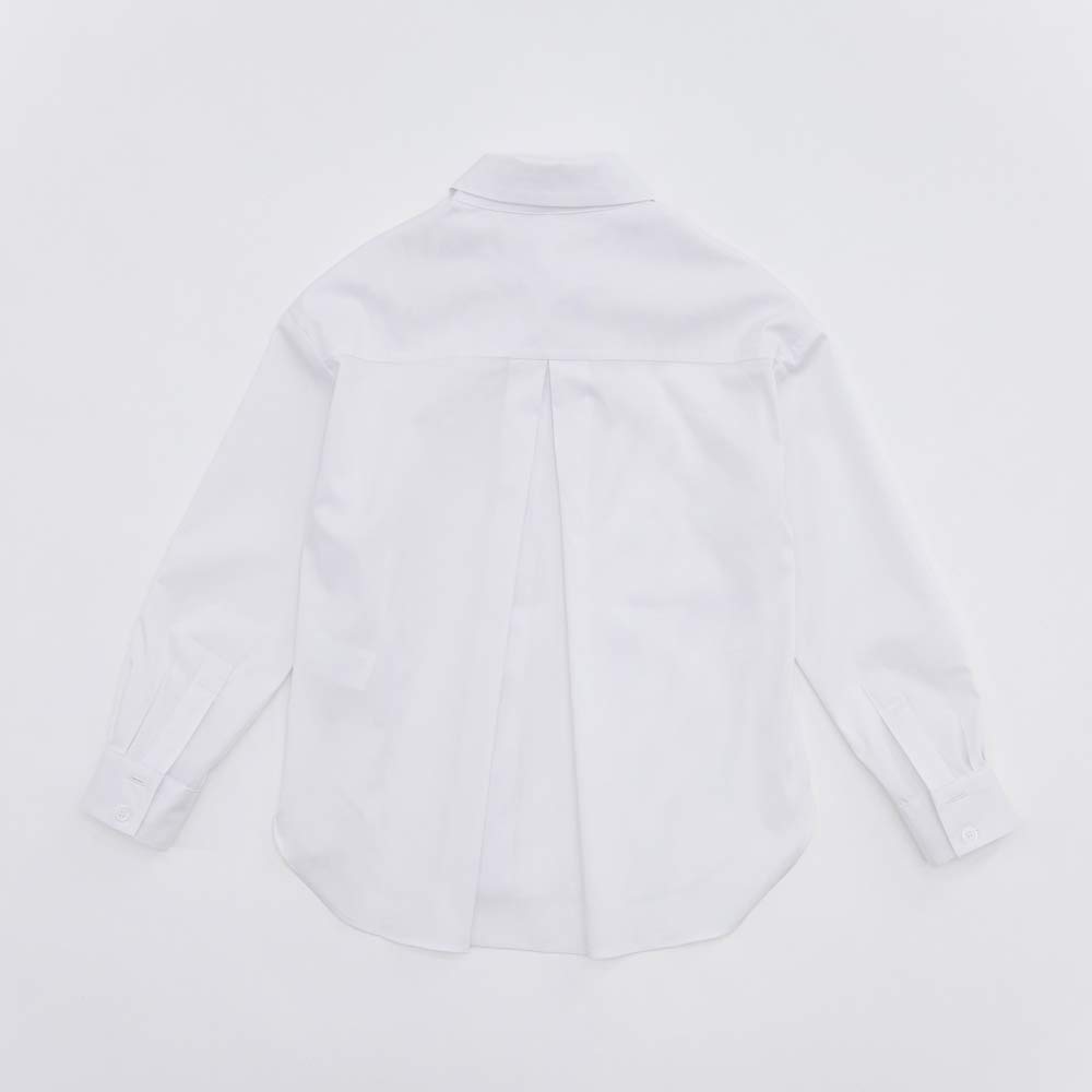 07803002-60 Белая блузка-рубашка для девочки, все фото 2