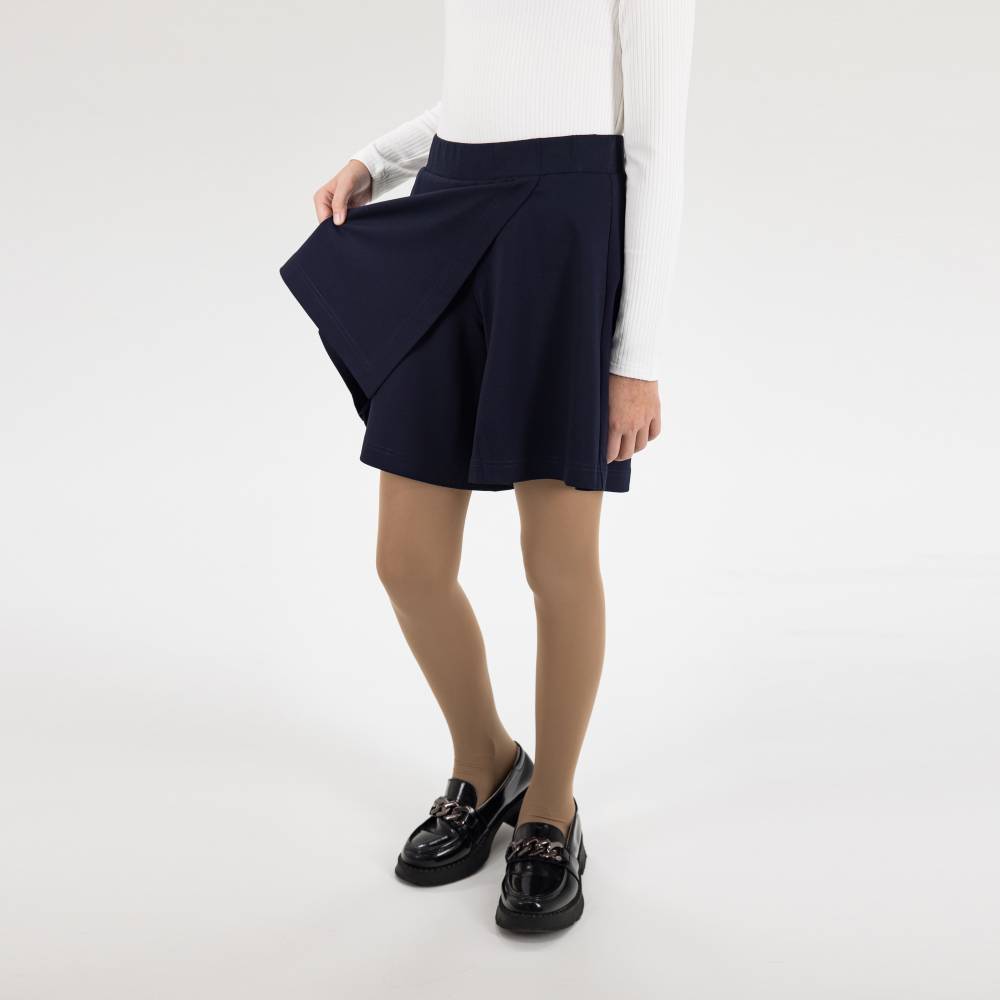 07866004-60 Темно-синяя юбка-шорты для девочки, все фото 6