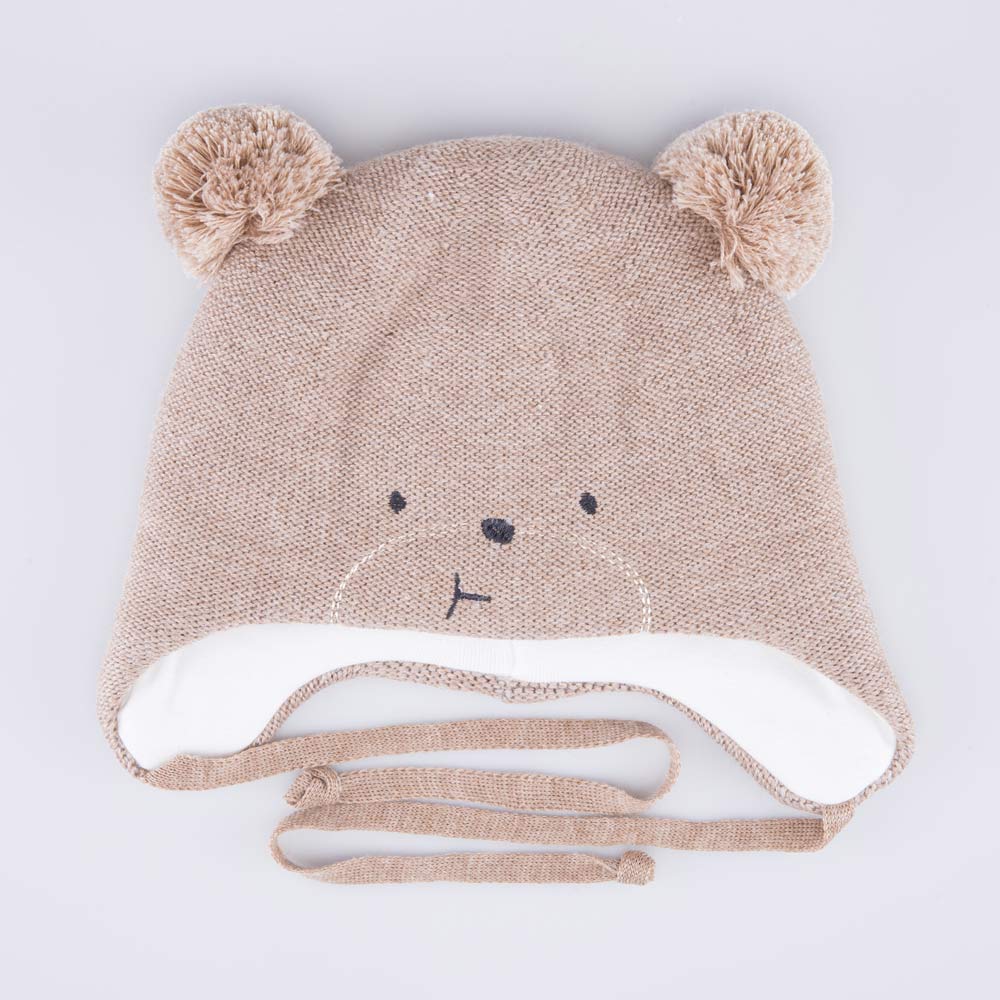 07711993-40 Зимняя шапка на завязках Мишутка для мальчика, все фото 1