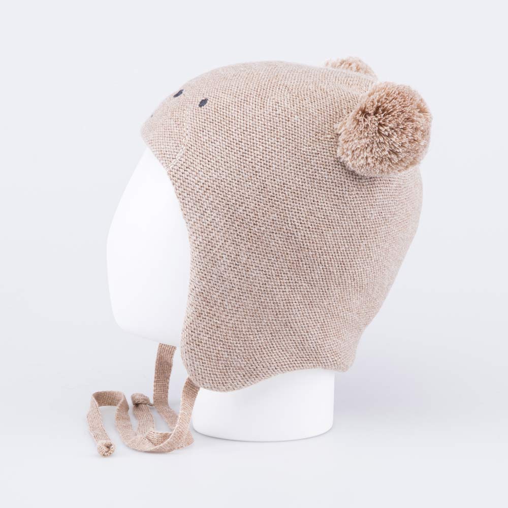 07711993-40 Зимняя шапка на завязках Мишутка для мальчика, все фото 3