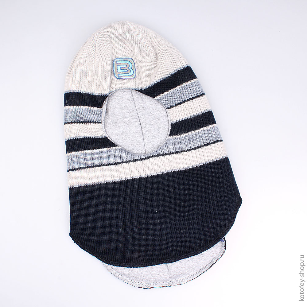 07711087-10 Шлем-капор зимний синий, все фото 1