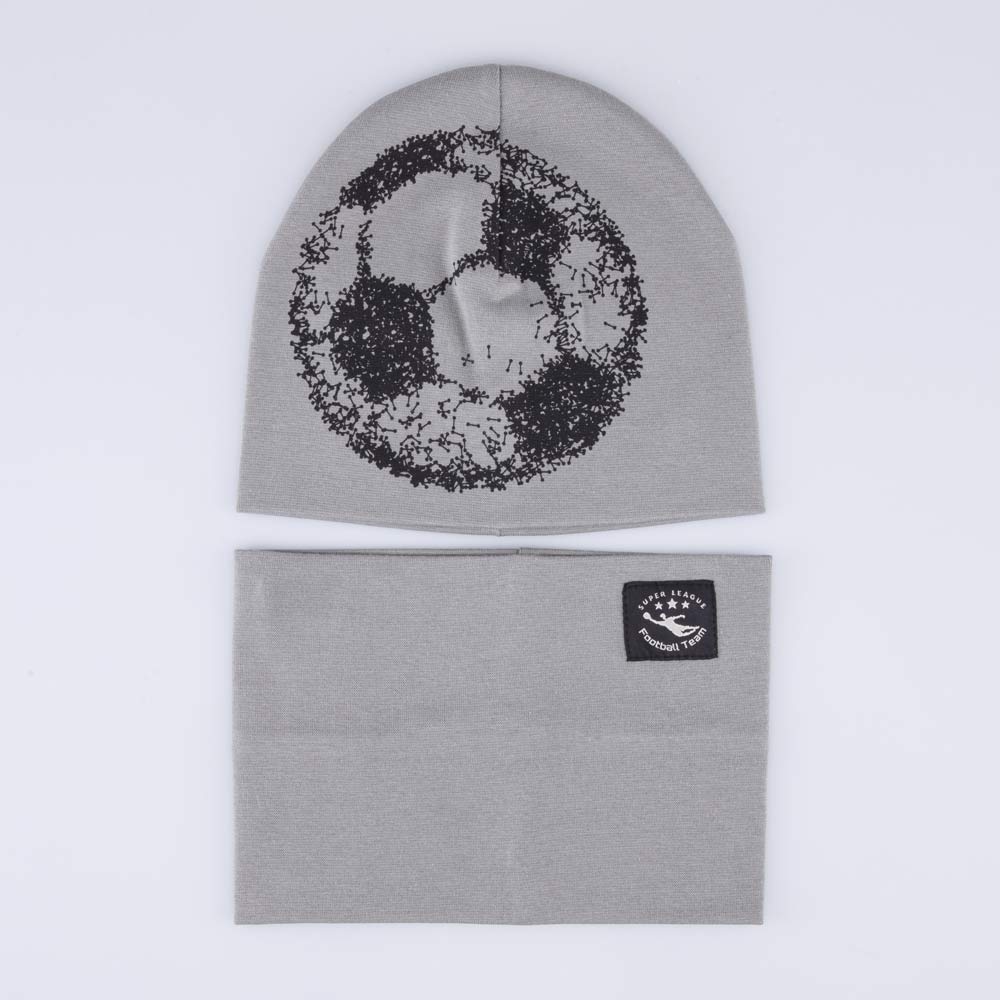 07711499-40 Демисезонный комплект шапка + снуд для мальчика, все фото 1