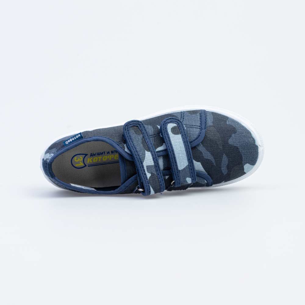 631110-12 Кеды хлопковые на липучках, все фото 4