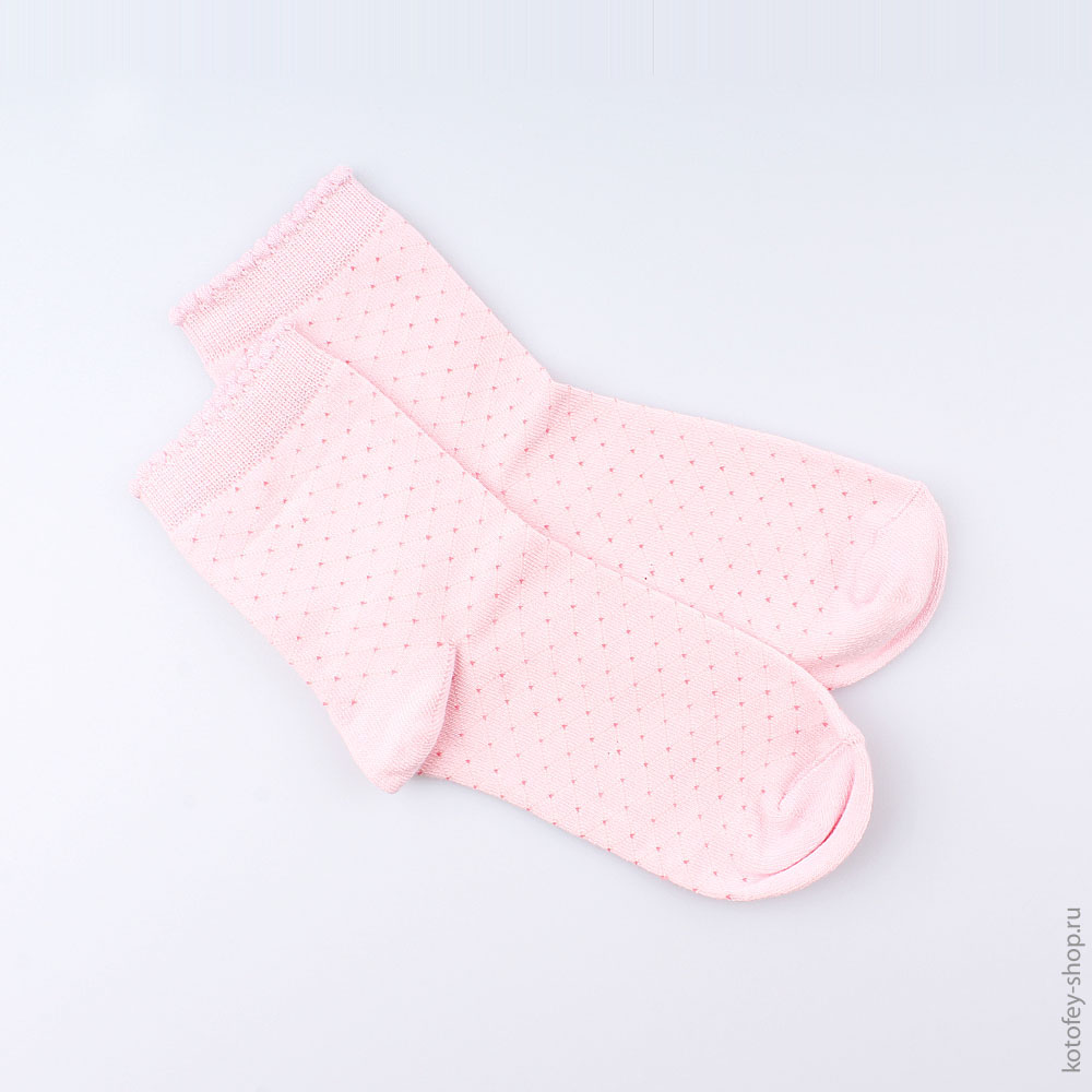 07842275-43 Носки детские с хлопком, розовый, все фото 1