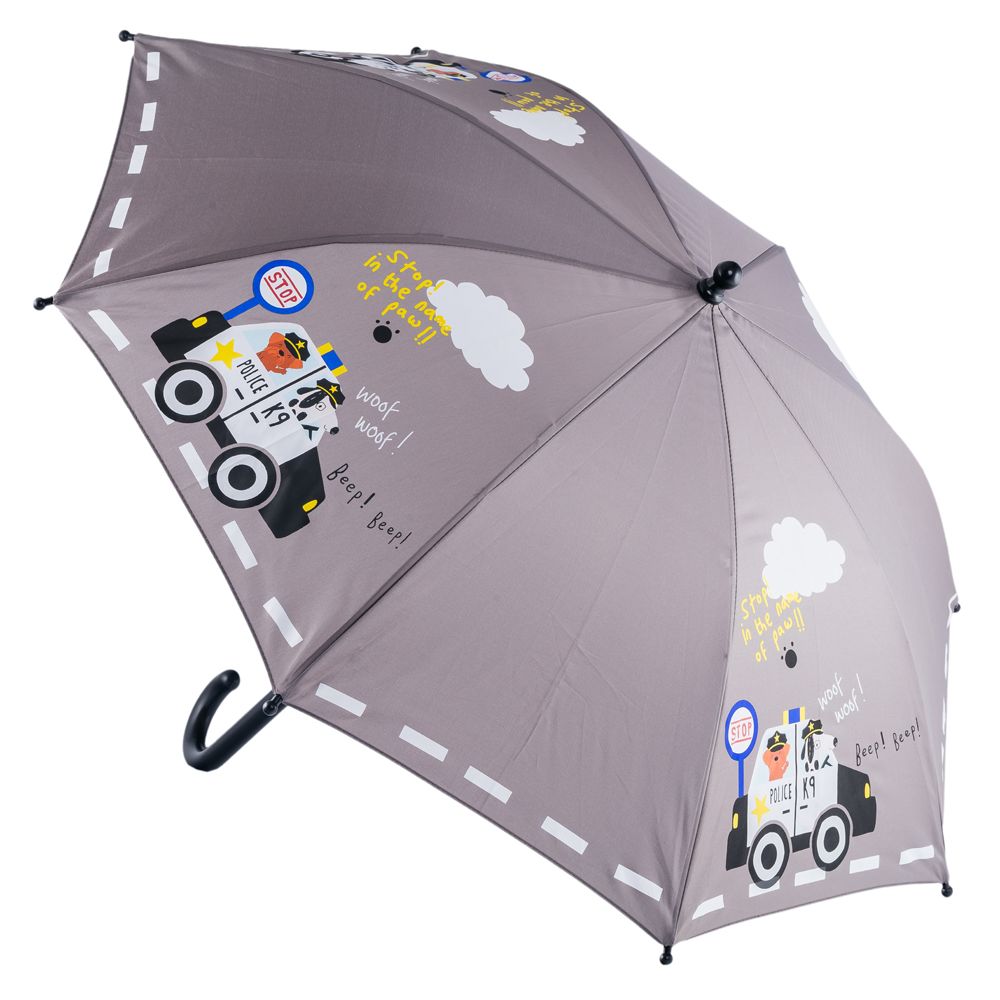 03707038-00 Зонт детский машинка, серый, все фото 1