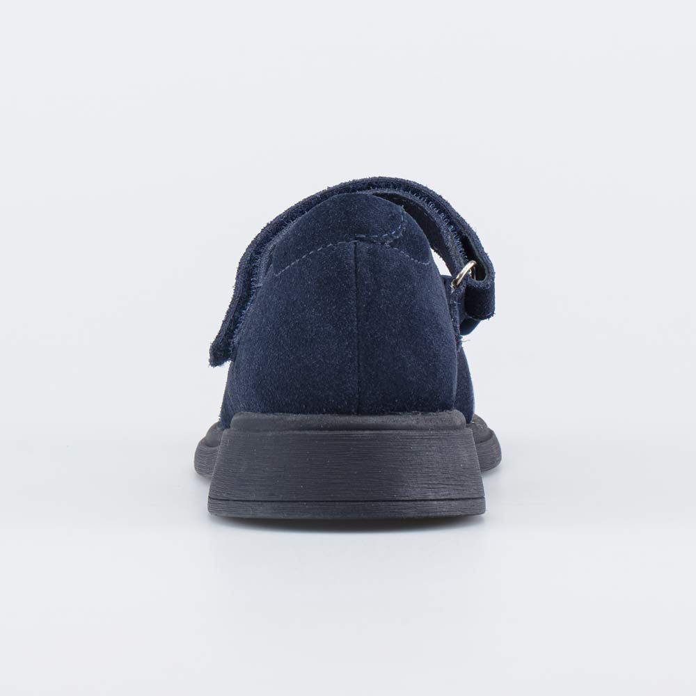 532352-22 Кожаные туфли для девочки Бант темно-синий, все фото 5