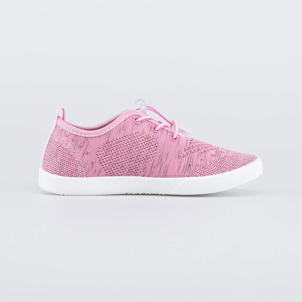 731121-16 Кеды из вязаного текстиля для девочки розовый, все фото 2