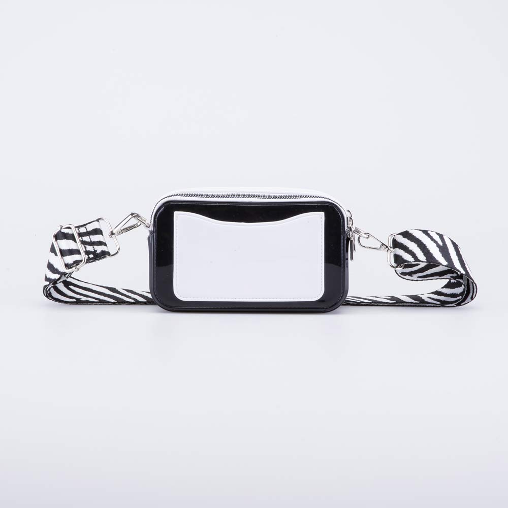 02802364-40 Сумка кросс-боди черно-белый, все фото 3