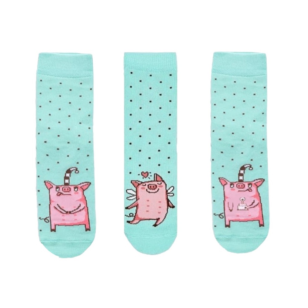 07042311-41 Детские носки комплект (3 пары) бирюзовый, все фото 1