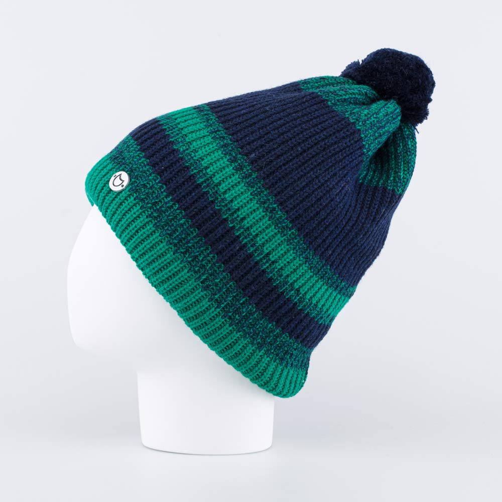 07711419-41 Шапка для мальчика с утеплителем Зелено-синий, все фото 2