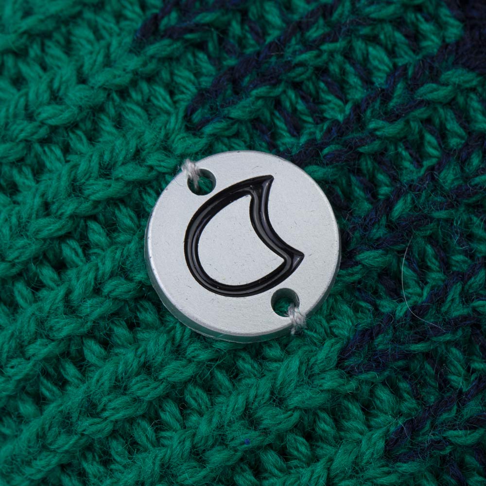 07711419-41 Шапка для мальчика с утеплителем Зелено-синий, все фото 3