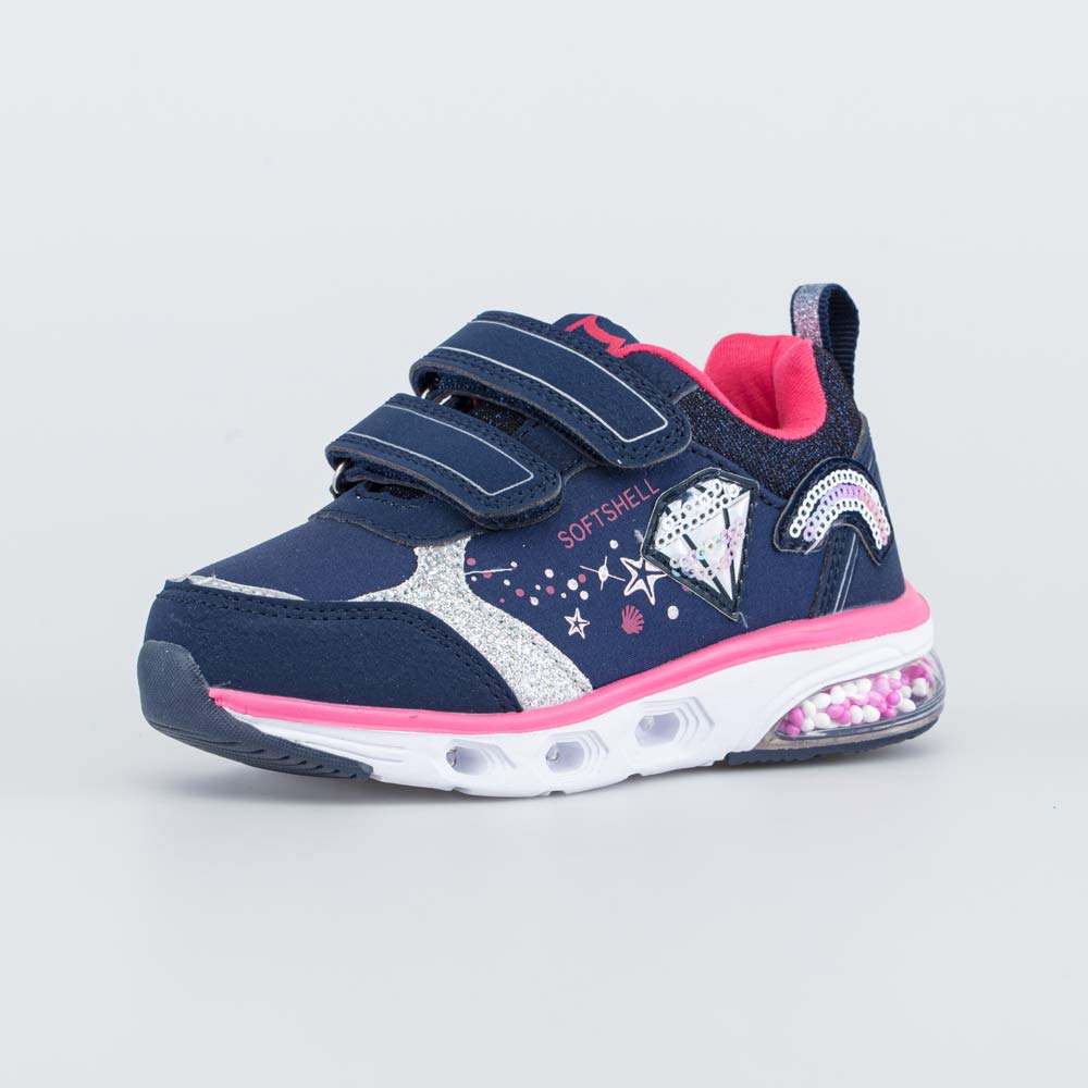 344316-73 Всепогодные кроссовки с LED подсветкой и блестками, все фото 1