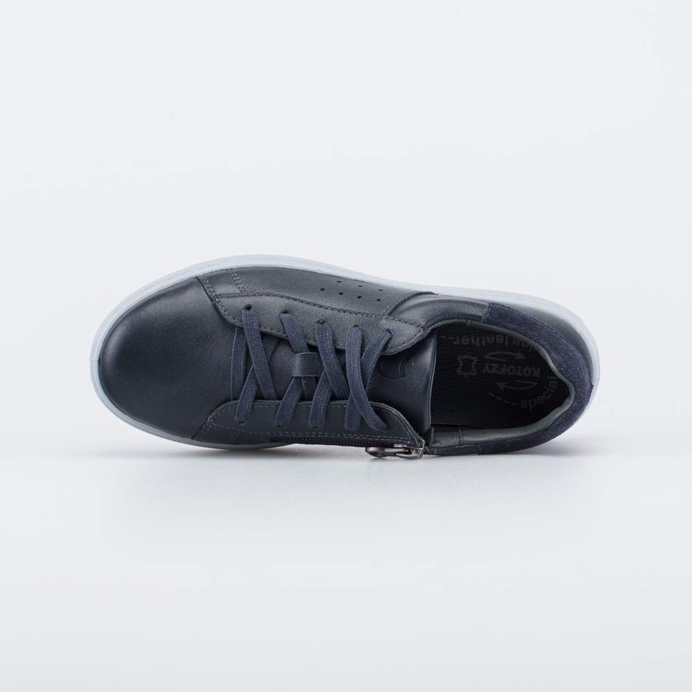 532263-22 Синие кожаные полуботинки , все фото 4