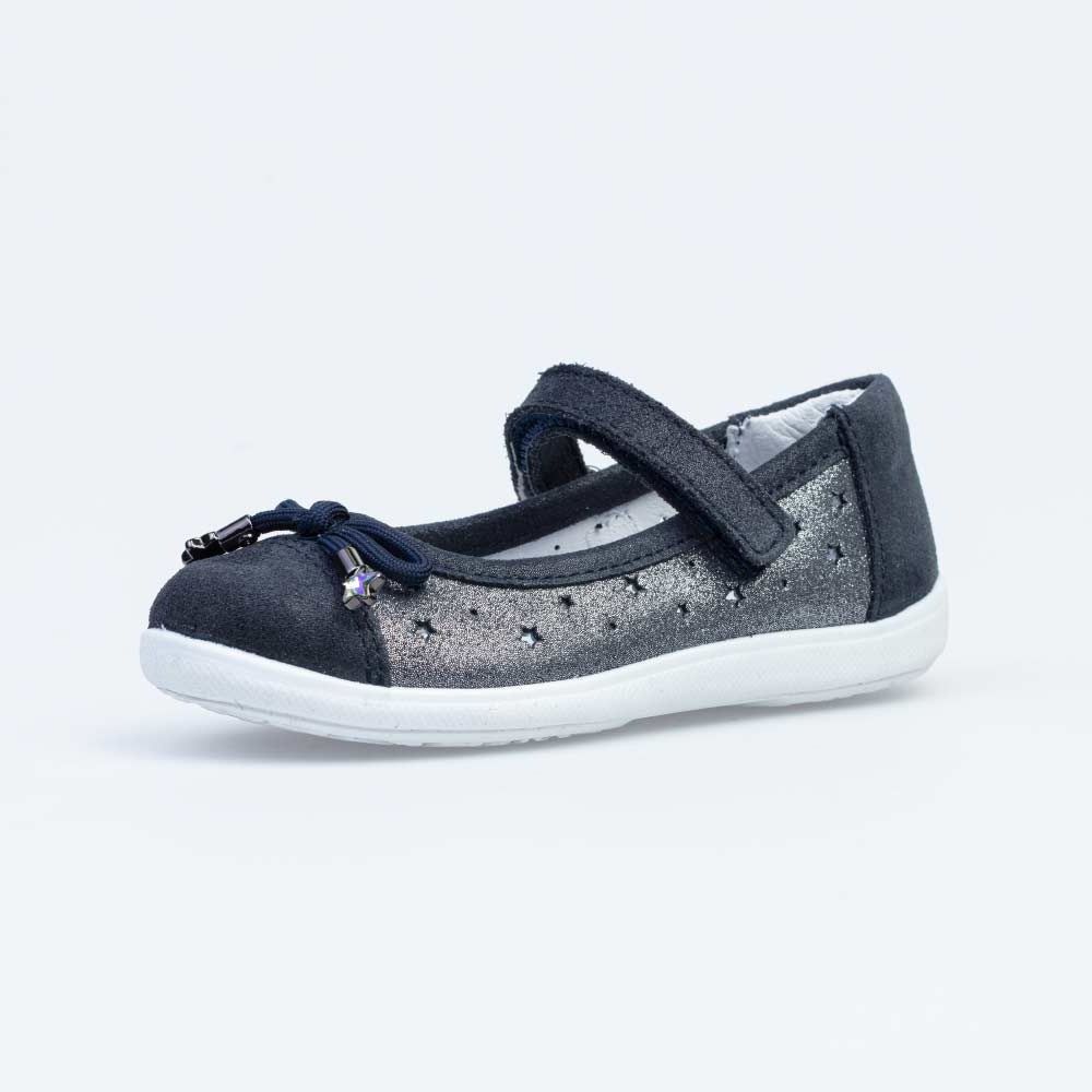 632326-22 Синие туфли-балетки Звездное небо, все фото 1