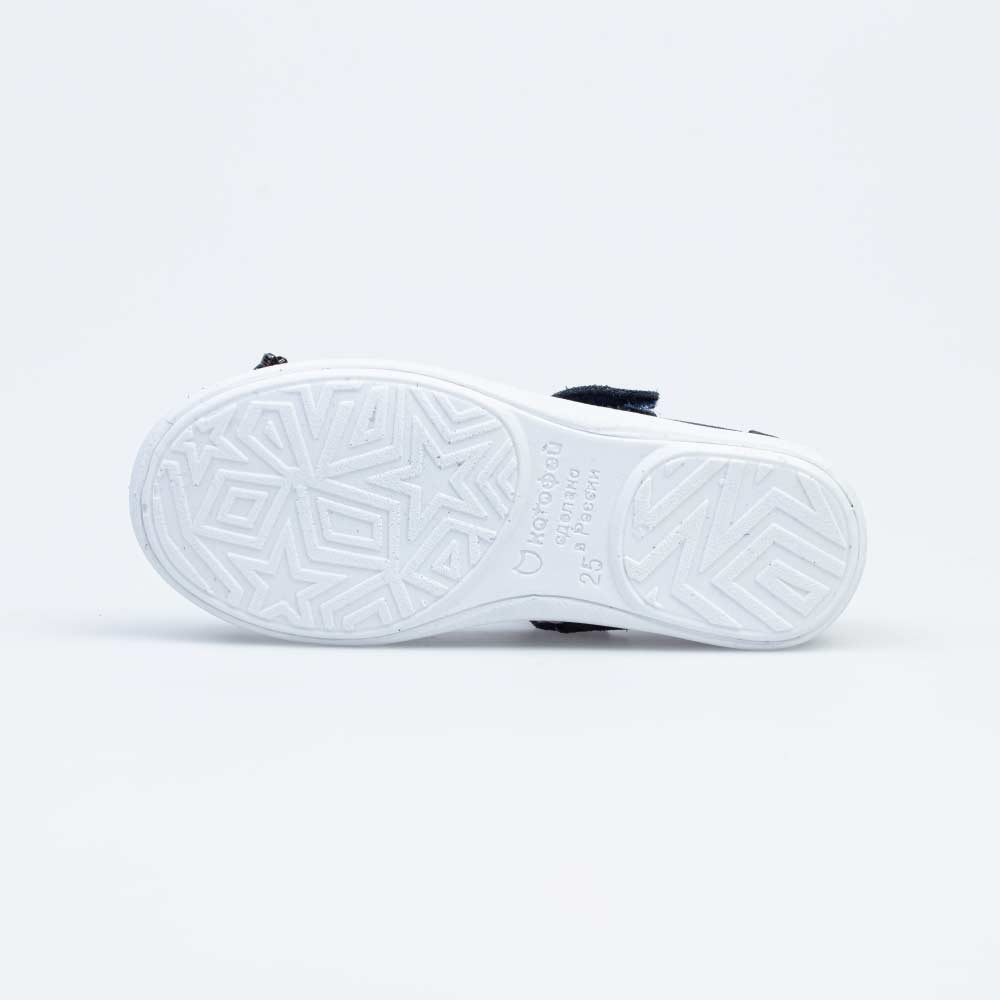 632326-22 Синие туфли-балетки Звездное небо, все фото 3