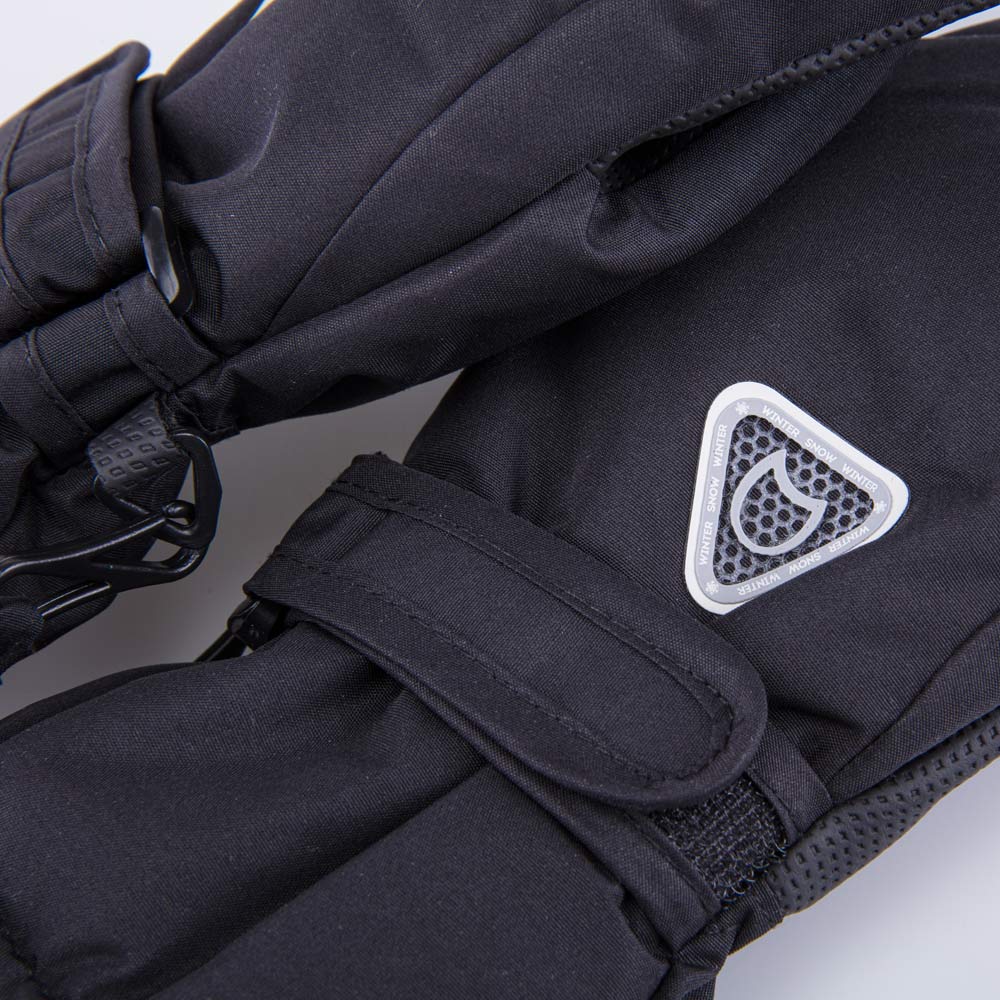 07721268-40 Детские черные варежки для мальчика и девочки, все фото 3