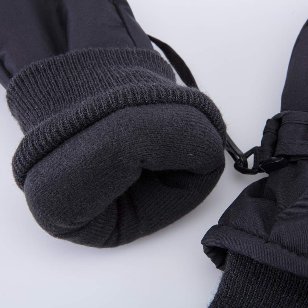 07721268-40 Детские черные варежки для мальчика и девочки, все фото 4