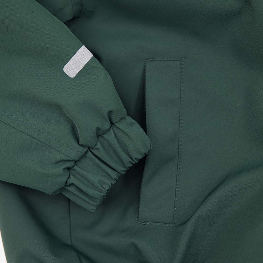 07757075-41 Куртка-бомбер утепленная для мальчика зеленый, все фото 5