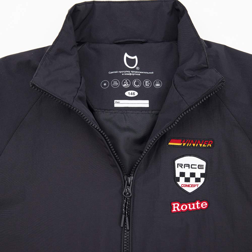 07757076-40 Куртка-бомбер утепленная для мальчика черный, все фото 4