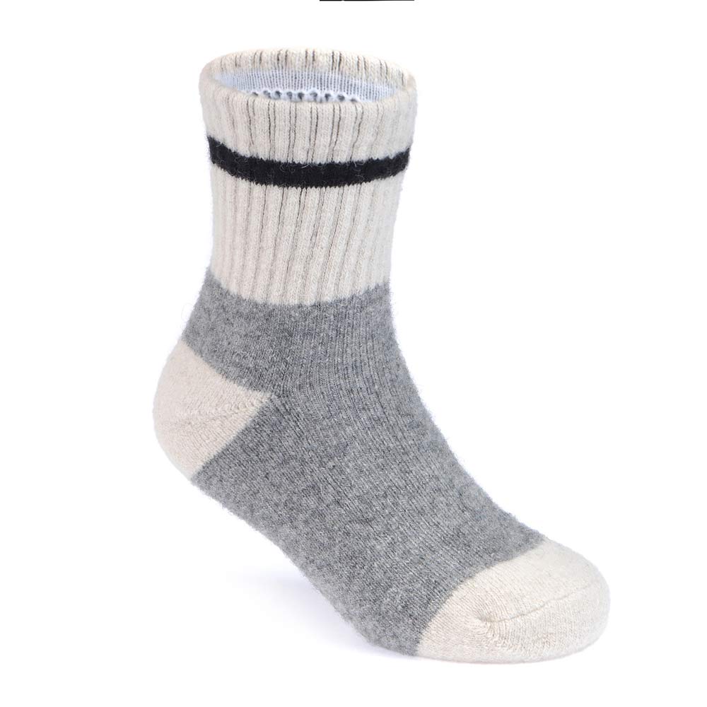 07742326-40 Детские термоноски с пухом яка серый, все фото 2