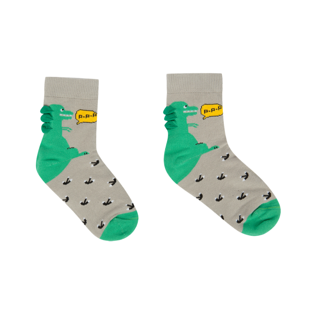 07742363-40 Носки детские Динозавр светло-серый, все фото 2