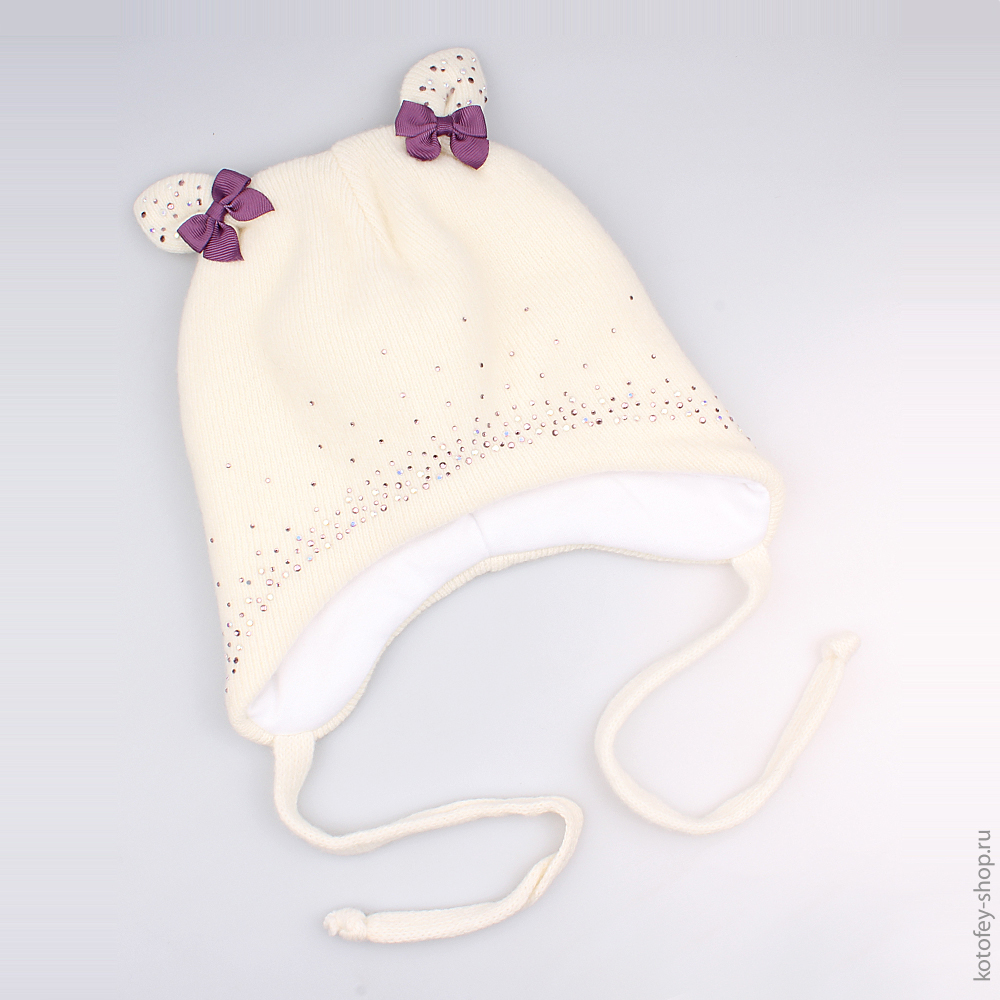 07811089-22 Шапка зимняя (80% шерсть) белая, все фото 1