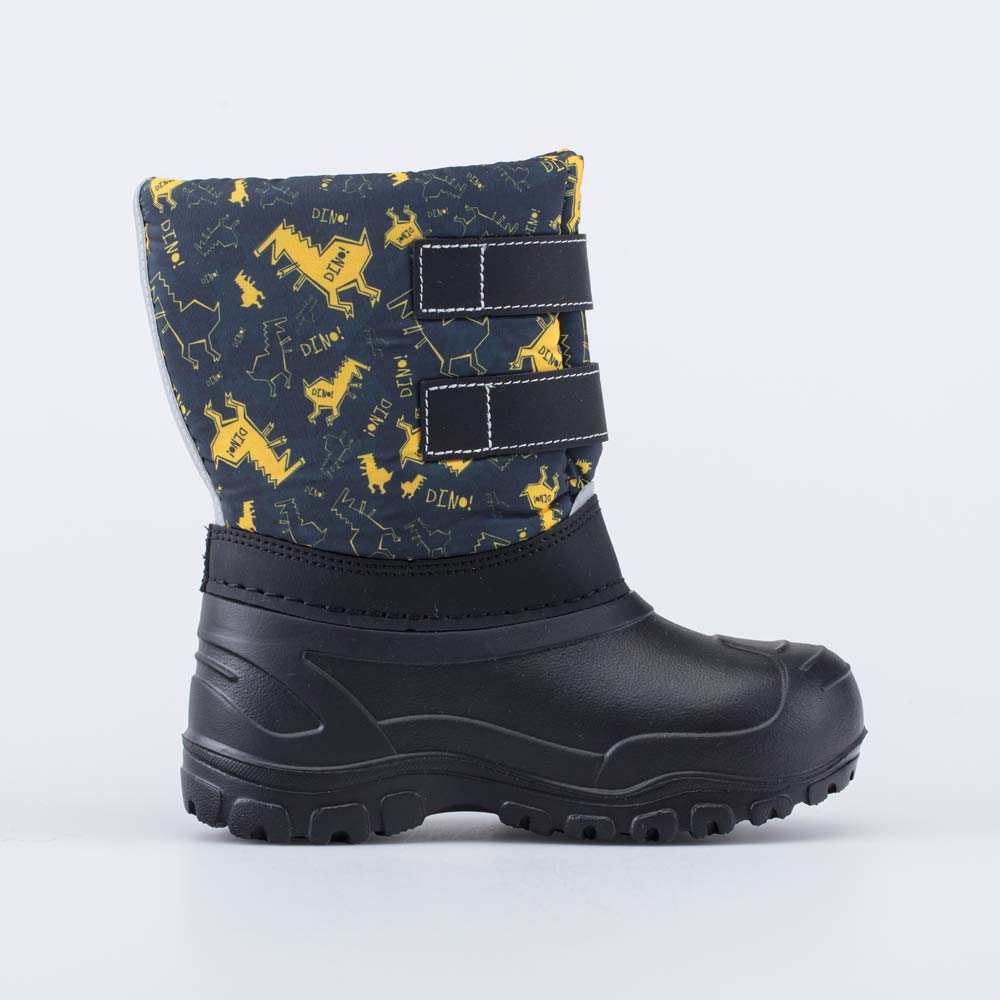 464090-42 Сноубутсы с липучками Желтый Дино, все фото 2