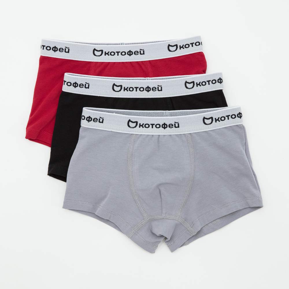 07755020-40 Комплект из 3-х трусов-боксеров для мальчика Красный, все фото 1