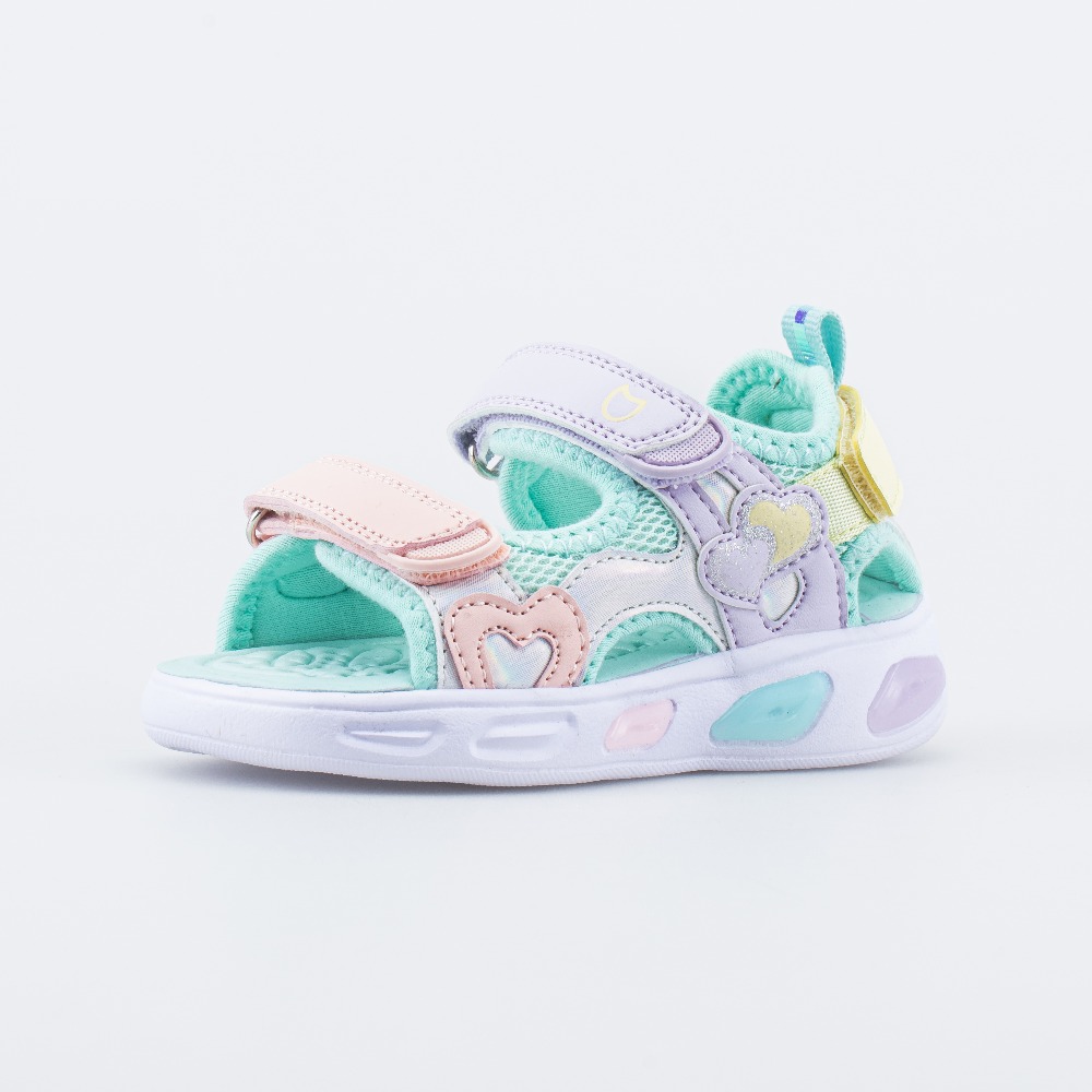 124033-11 Пляжные сандалии с LED Сердечки, все фото 1