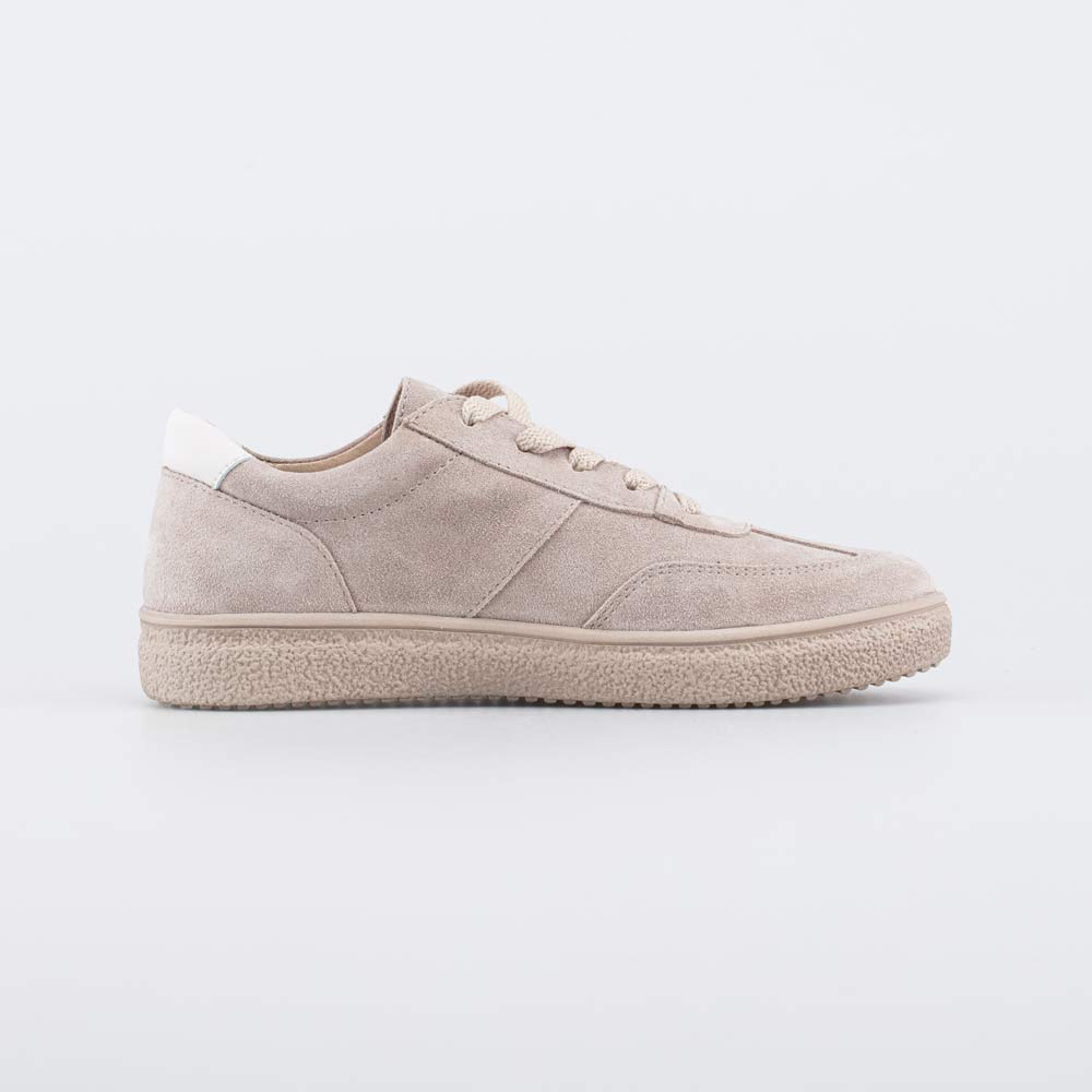 732400-21 Бежевые велюровые полуботинки-кеды, все фото 2