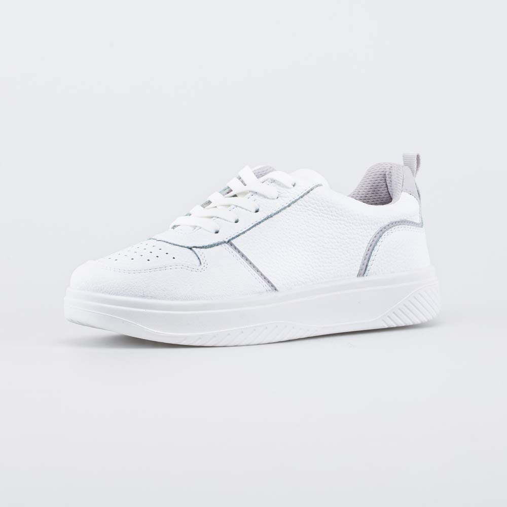 732404-11 Белые кожаные кеды-полуботинки, все фото 1