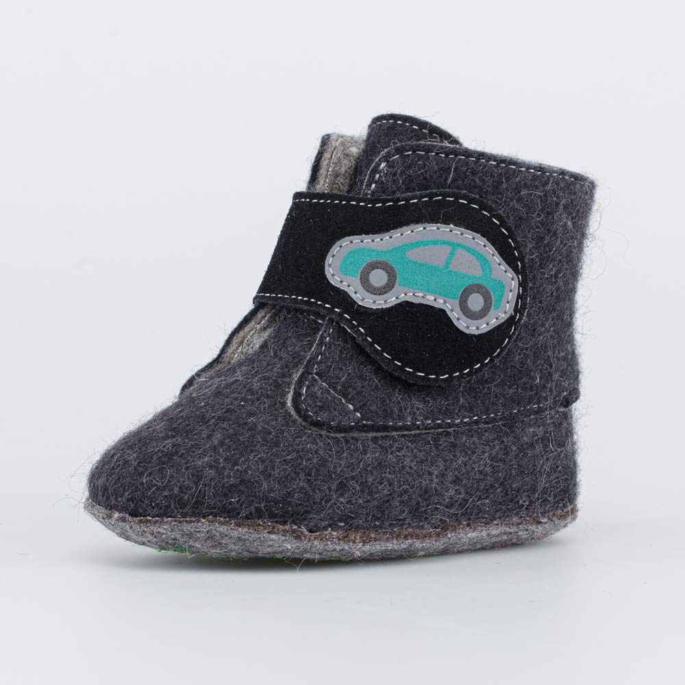 007013-45 Войлочные пинетки для мальчика Машинка, все фото 1