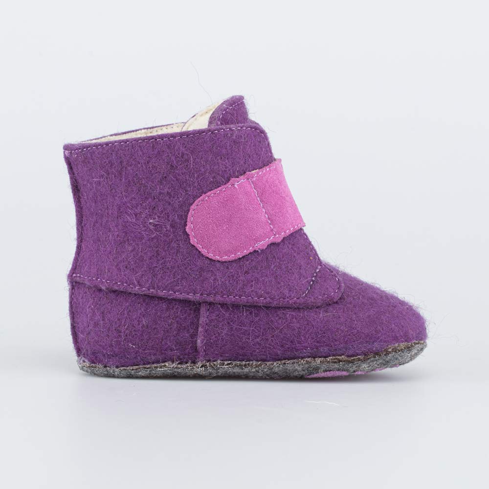 007014-45 Войлочные пинетки для девочки Сердце, все фото 2