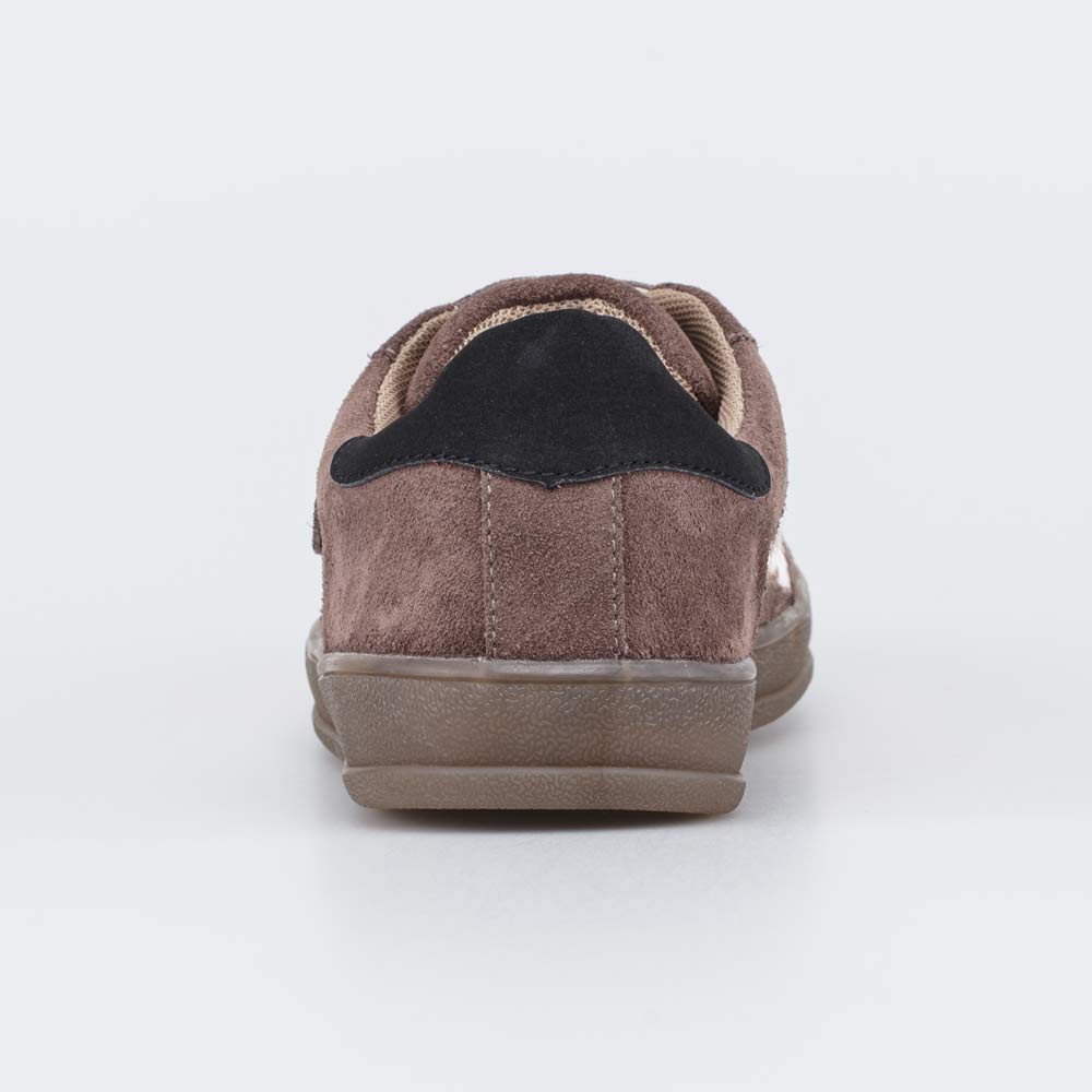 632375-12 Кожаные полуботинки-кеды для девочки Леопард, все фото 5