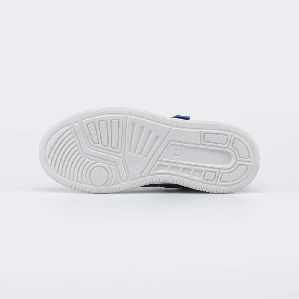 632376-11 Кожаные полуботинки-кеды для мальчика Синий велюр, все фото 3