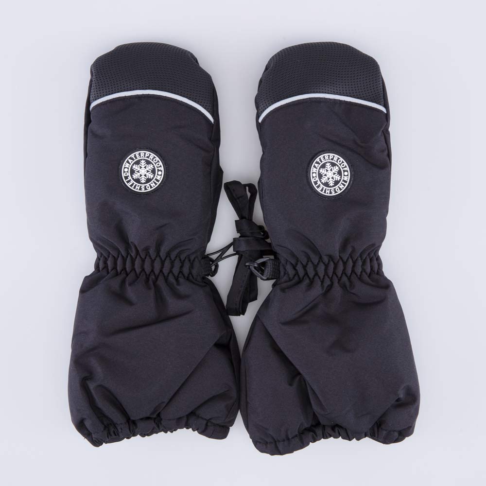 07721271-40 Детские черные варежки-краги для мальчика, все фото 1