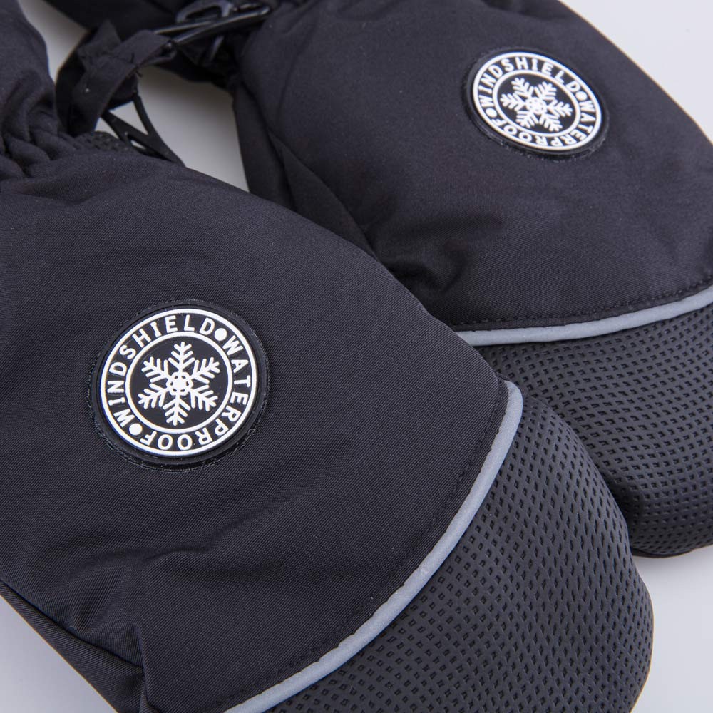 07721271-40 Детские черные варежки-краги для мальчика, все фото 3