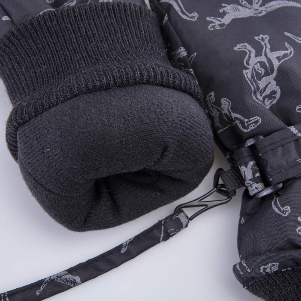07721273-40 Детские варежки на зиму для мальчика черный, все фото 4
