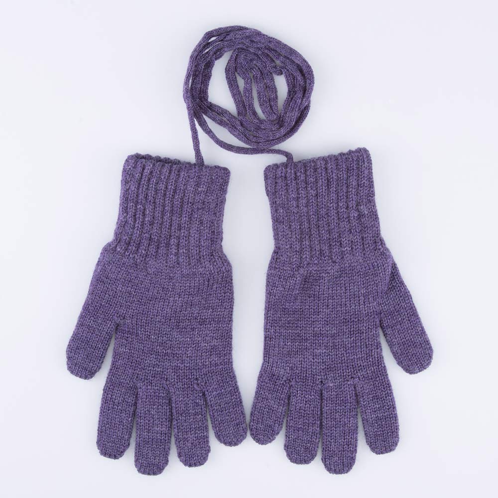07822190-40 Перчатки из шерсти мериноса фиолетовый, все фото 1
