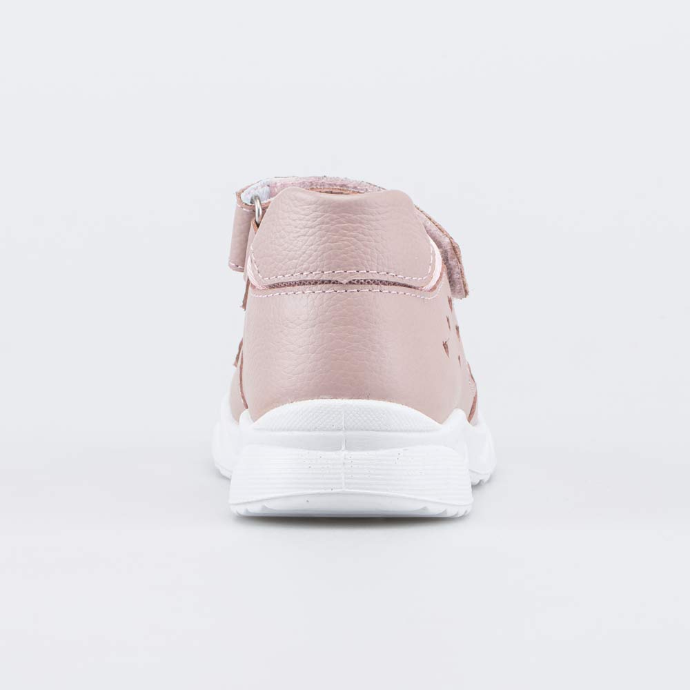 122239-21 Кожаные сандалии на липучках Сердечки , все фото 5