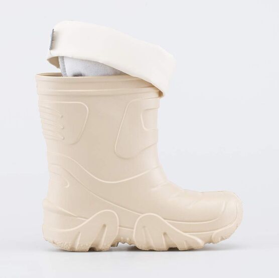 165059-15 Сапоги из ЭВА утепленные Единорог бежевый для девочки бежевый фото №2