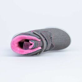 654814-42 Мембранные ботинки для девочки сер-роз фото №4