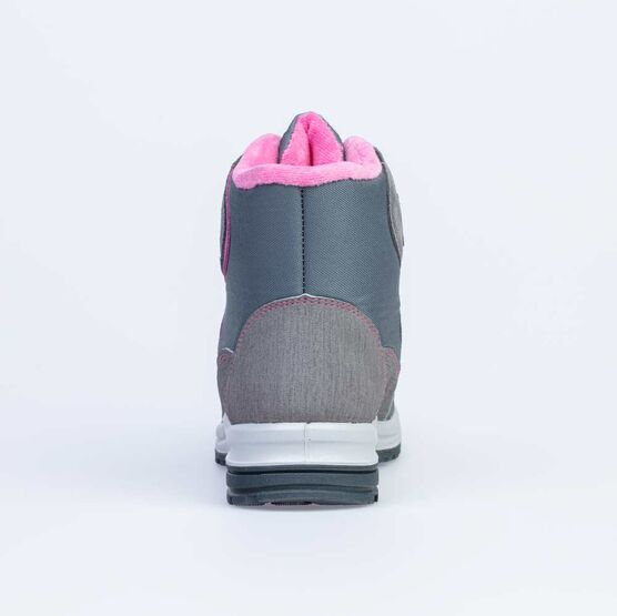 654814-42 Мембранные ботинки для девочки сер-роз фото №5