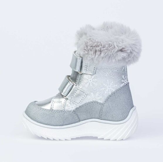 152260-51 Зимние ботинки для девочки для девочки серебристый фото №2