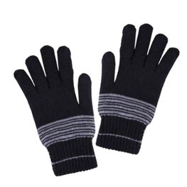 07721177-40 Перчатки детские однослойные черные для универсальные черный