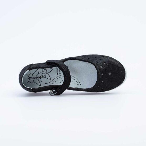 532234-25 Туфли для девочки черный фото №4