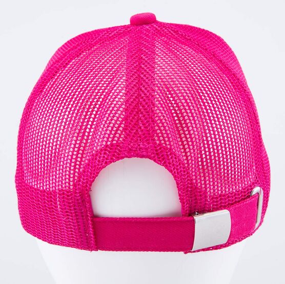 07809075-40 Кепка-бейсболка с сеткой для девочки для девочки розовый + белый фото №5