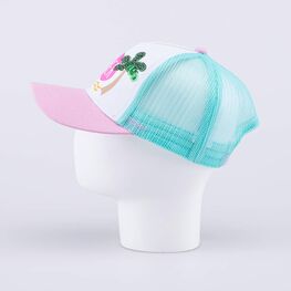 07809078-40 Кепка-бейсболка с сеткой для девочки Летний день для девочки разноцветный фото №3